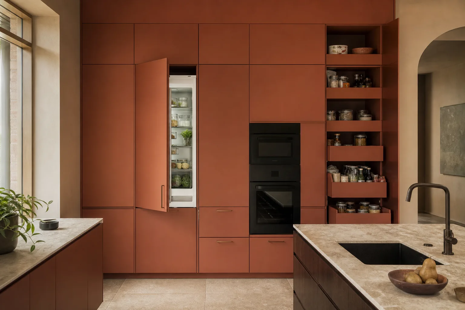 Etterbeek Kitchen: completed renovation view 2