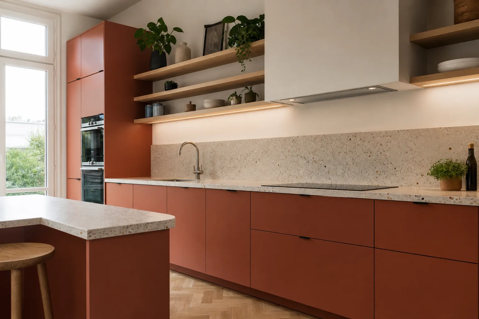 Etterbeek Kitchen: completed renovation view 3