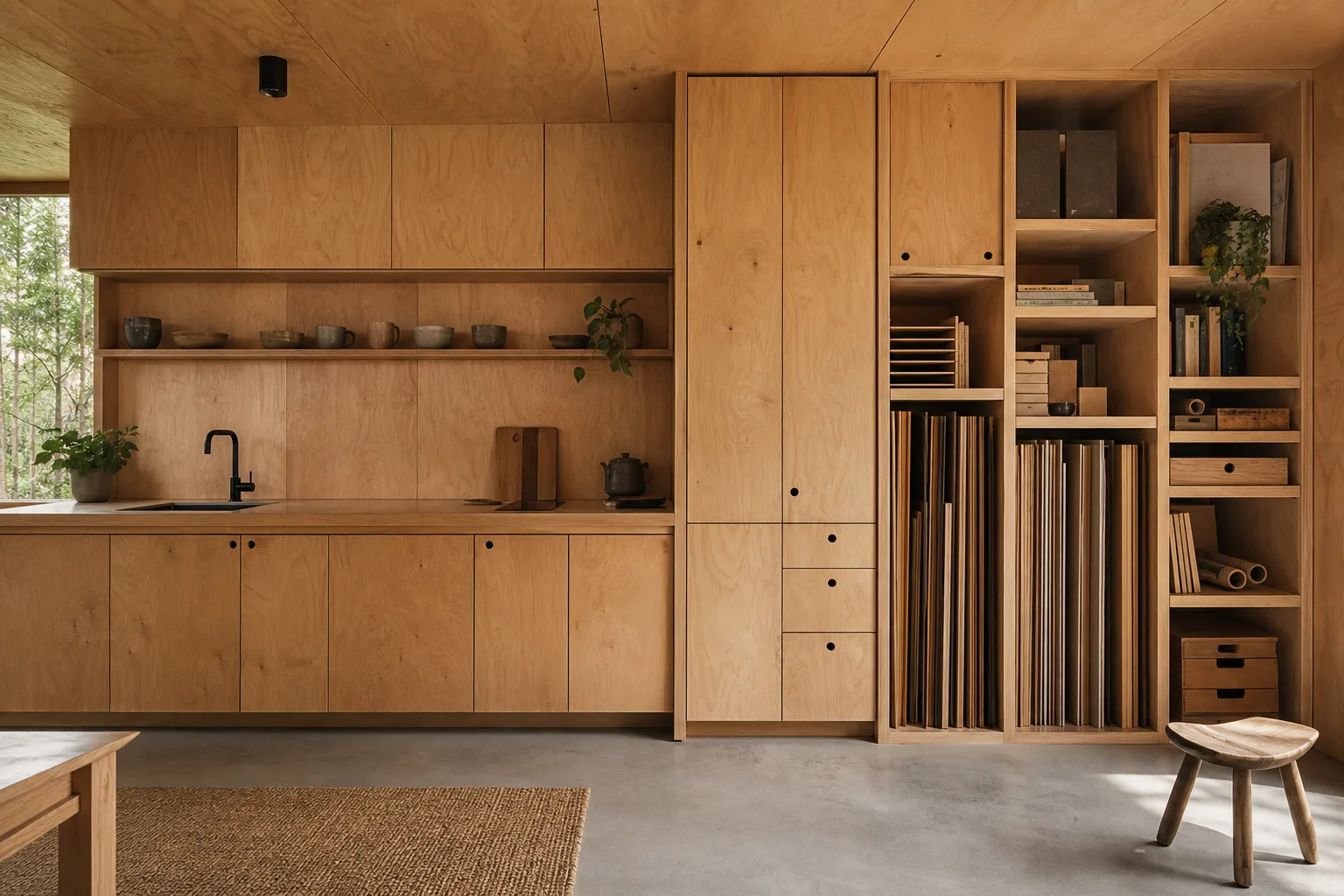 Forest Studio: completed renovation view 2