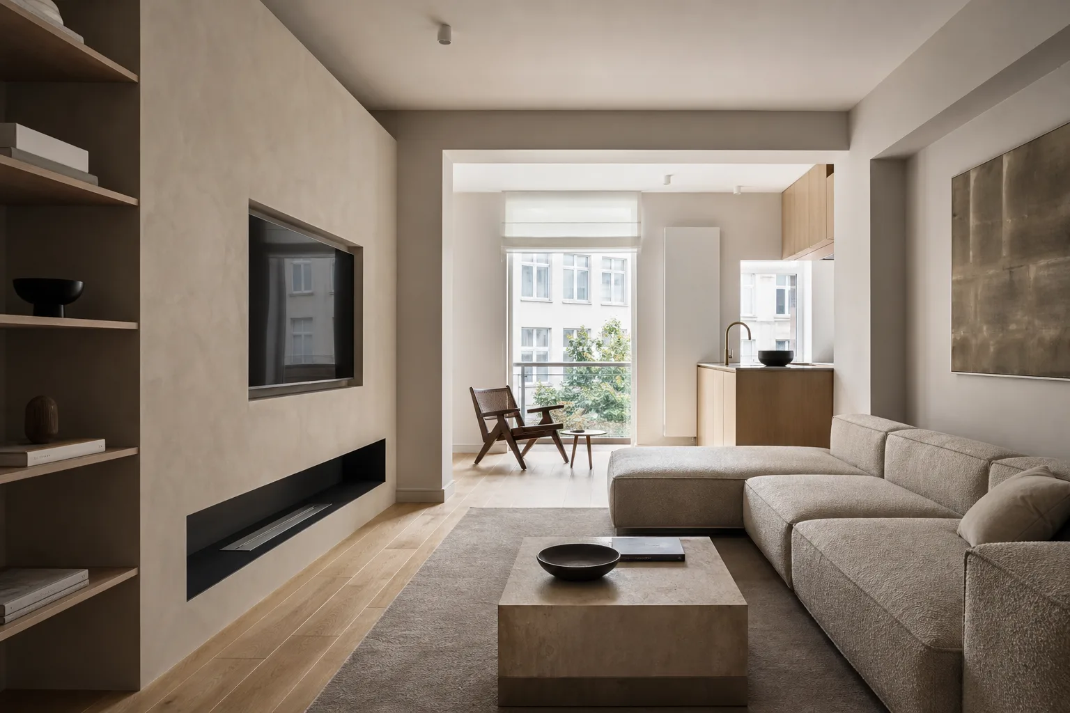 Rivage Apartment: completed renovation view 3